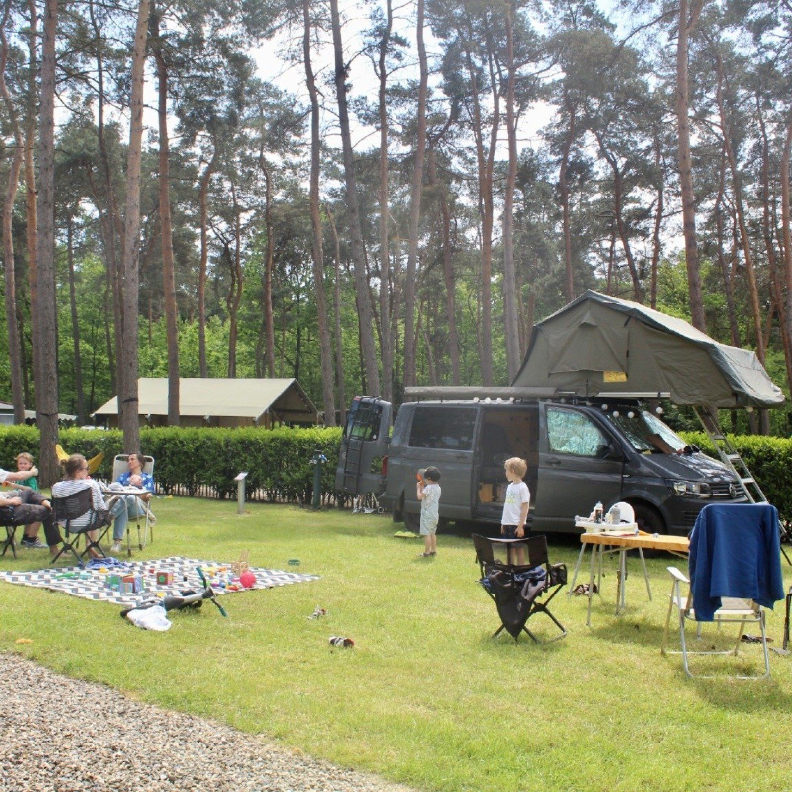 Familiecamping kamperen