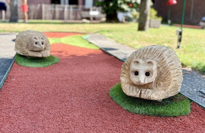 Nieuwe beeldjes op de minigolf