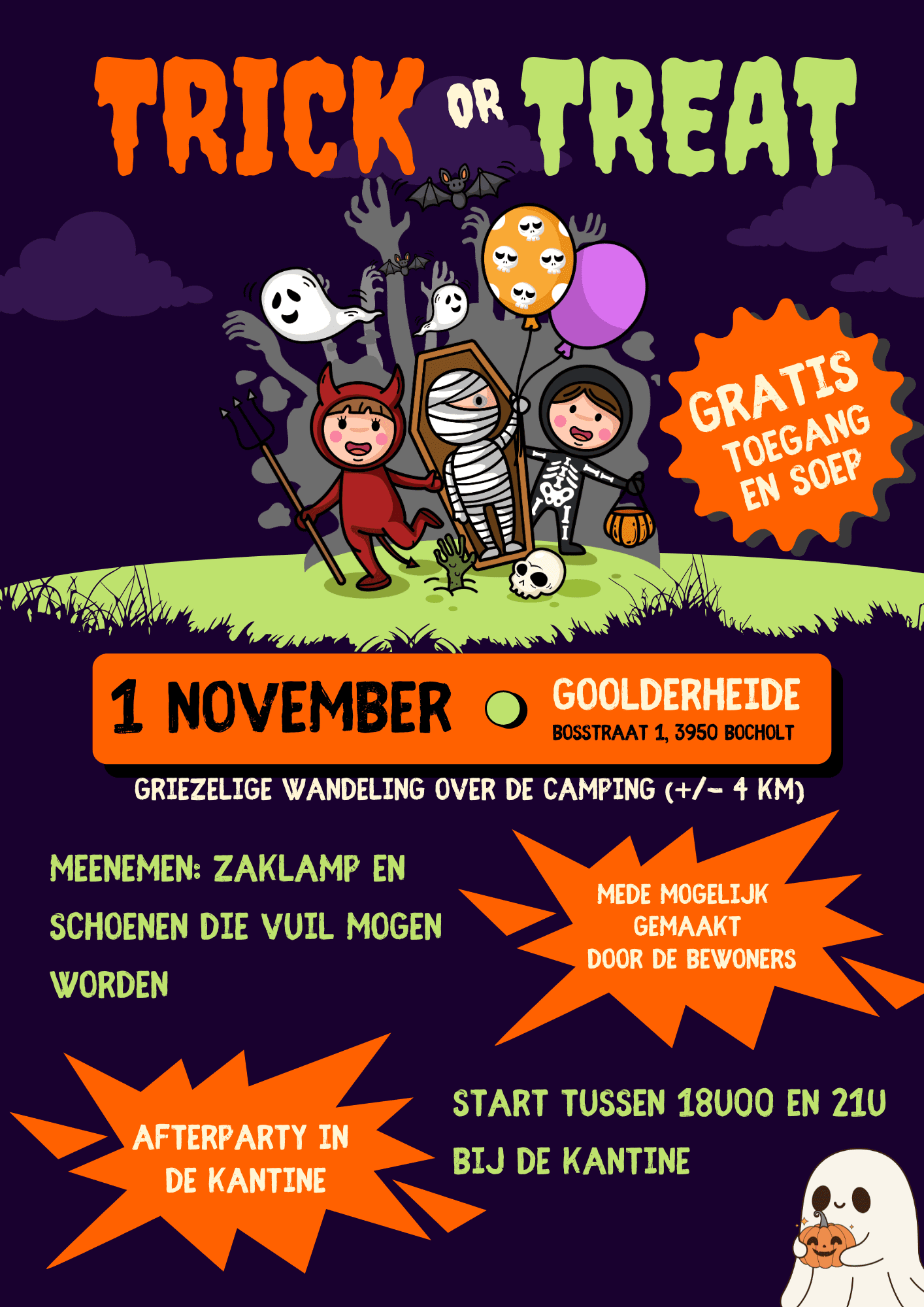 Halloweentocht Bocholt Goolderheide