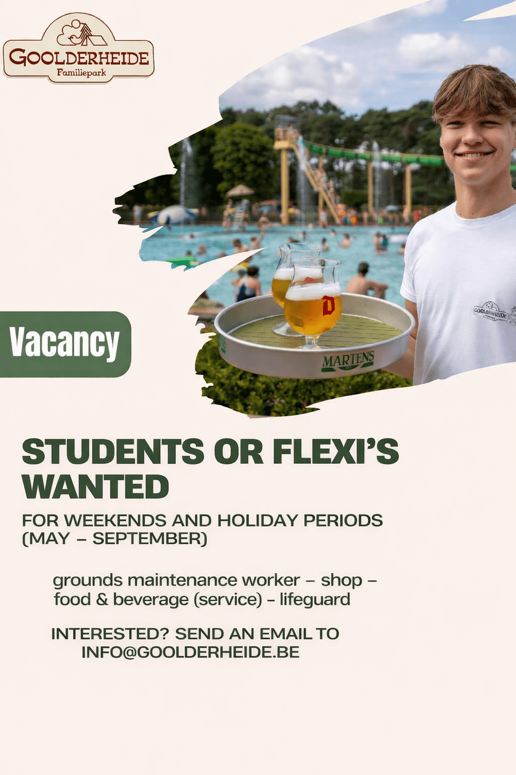 Vacancies Goolderheide 2026